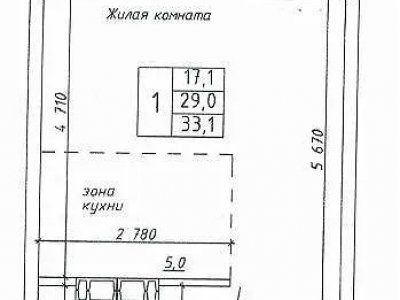 1-комнатная квартира